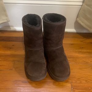 Classic Short Ugg Boot in chocolate brown